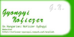 gyongyi noficzer business card